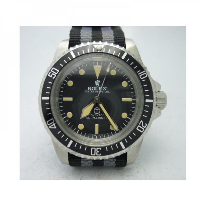 Replica Rolex Submariner T Military 5517 LF Stainless Steel Black Dial Swiss 2836-2