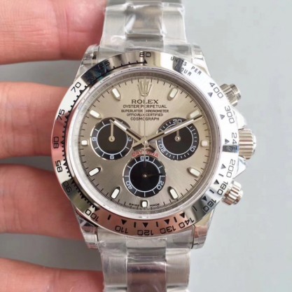 Replica Rolex Daytona Cosmograph 116509 JH Stainless Steel Silver Dial Swiss 4130 Run 6@SEC