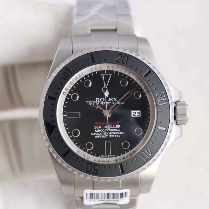 Replica Rolex Sea-Dweller Phantom Prohunter 116660 BP Stainless Steel Black Dial Swiss 2836-2