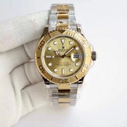 Replica Rolex Yacht-Master 40 116622 JF Stainless Steel & Yellow Gold Champagne Dial Swiss 2836-2