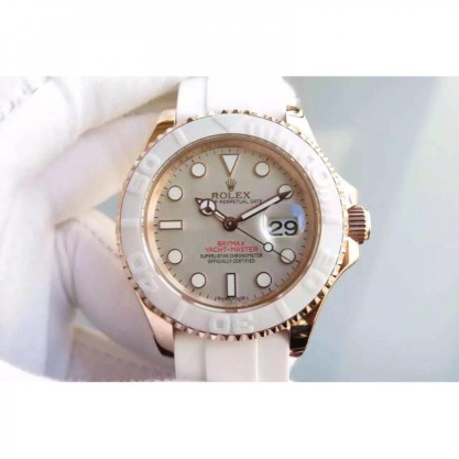 Replica Rolex Yacht-Master 40 116655 BP Rose Gold Grey Dial Swiss 2836-2