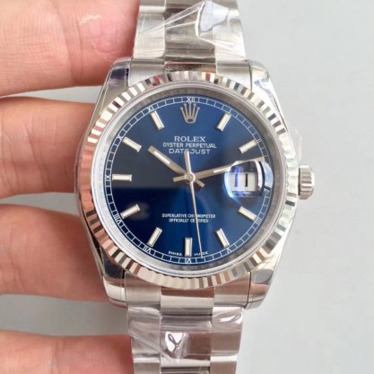 Replica Rolex Datejust II 126334 41MM AR Stainless Steel 904L Blue Dial Swiss 3235