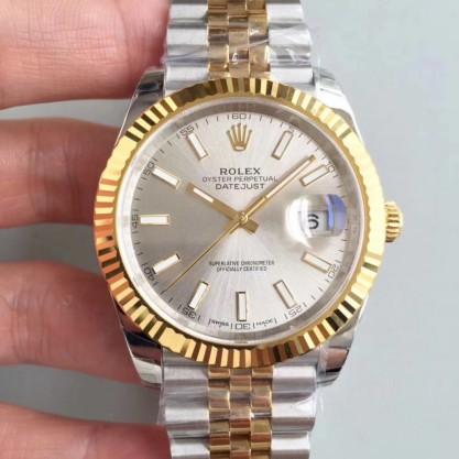 Replica Rolex Datejust II 116333 41MM EW Stainless Steel & Yellow Gold Rhodium Dial Swiss 3136