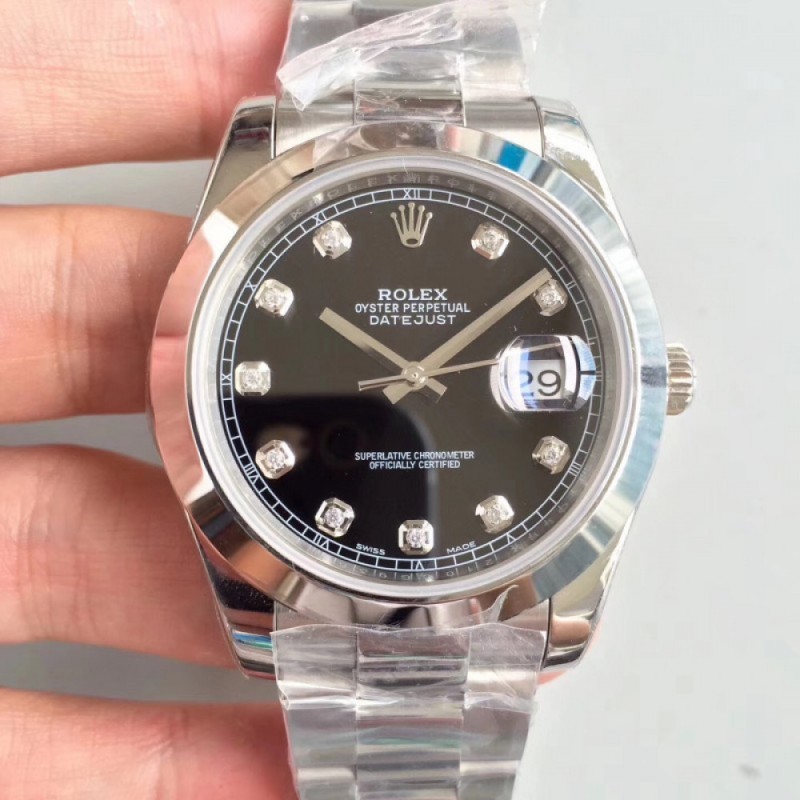 Replica Rolex Datejust II 126300 41MM N Stainless Steel Black Dial Swiss 3235