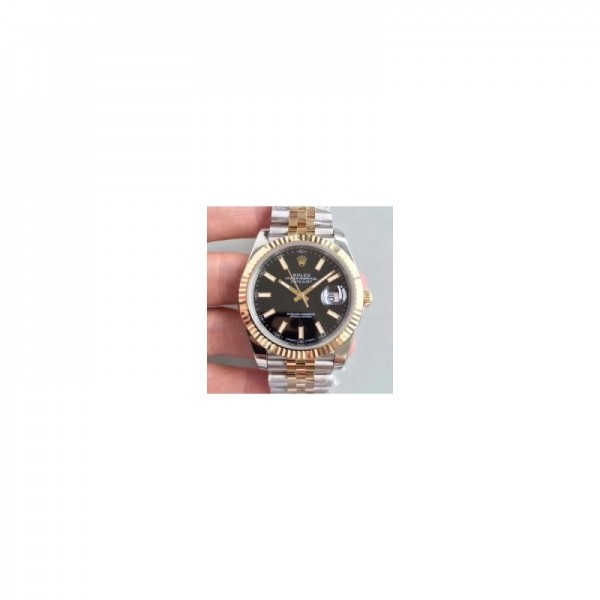 Replica Rolex Datejust II 116333 41MM EW Stainless Steel & Yellow Gold Black Dial Swiss 3136