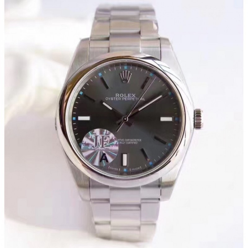 Replica Rolex Oyster Perpetual 39 114300 JF Stainless Steel Anthracite Dial Swiss 3132