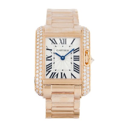 Best AAA Silver Roman Numeral Dial Replica Cartier Tank Anglaise WT100002-30 MM