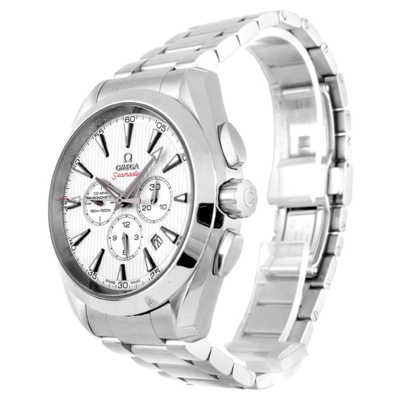 Best AAA White Baton Dial Replica Omega Aqua Terra 150m Gents 231.10.44.50.04.001-44 MM