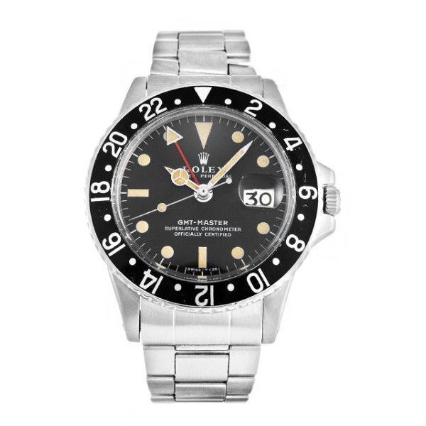 UK Best Black Dial Replica Rolex GMT Master 1675-40 MM