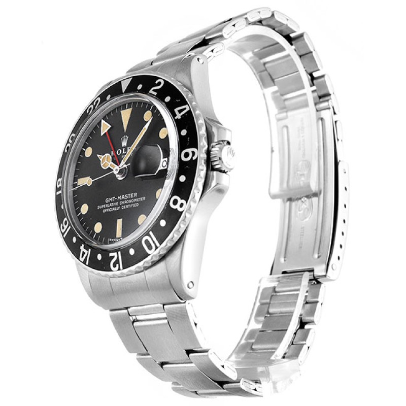 UK Best Black Dial Replica Rolex GMT Master 1675-40 MM