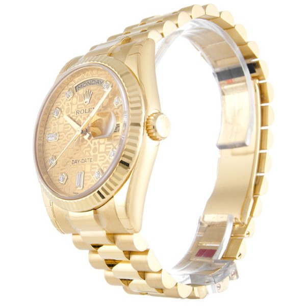 Best AAA Champagne Jubilee Diamond Dial Replica Rolex Day-Date 118238-36 MM