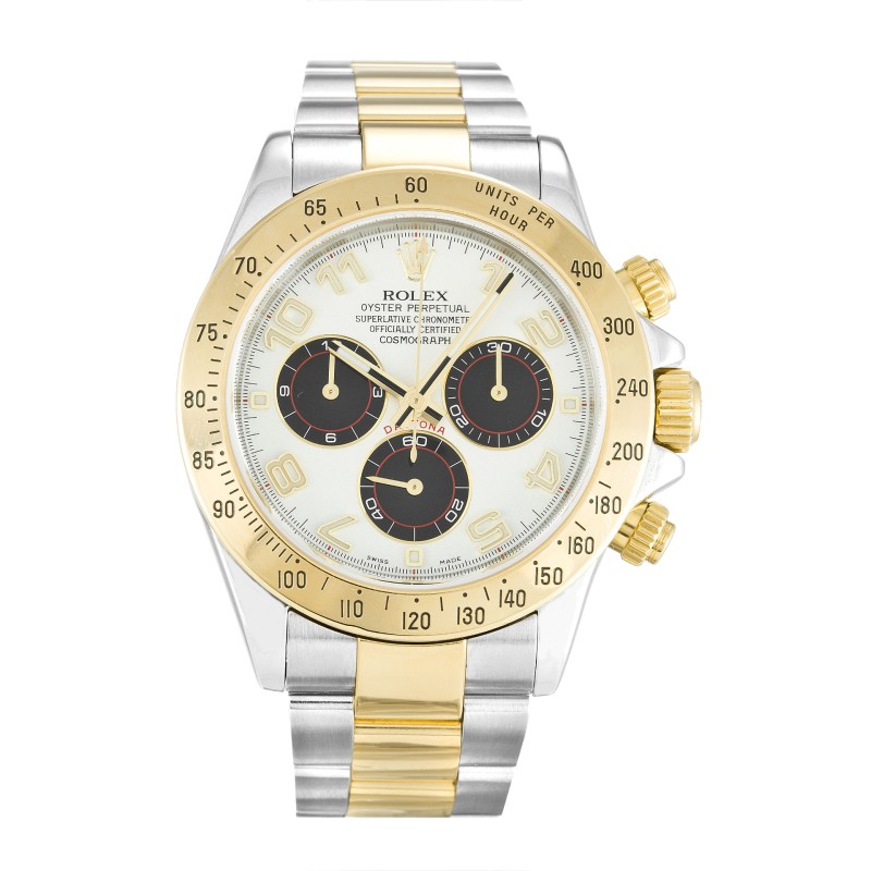 UK Best White Arabic Dial Replica Rolex Daytona 116523-40 MM