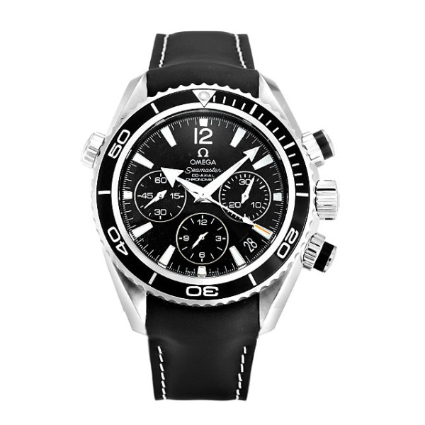 Best AAA Black Baton Dial Replica Omega Planet Ocean 222.32.38.50.01.001-41 MM