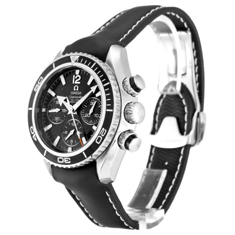 Best AAA Black Baton Dial Replica Omega Planet Ocean 222.32.38.50.01.001-41 MM