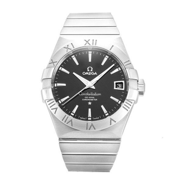 AAA Balck Baton Dial Replica Omega Constellation Chronometer 123.10.38.21.01.001-38 MM