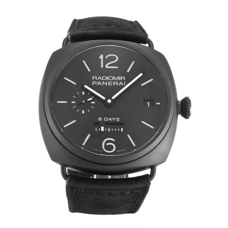 Best AAA Black Baton Dial 45MM Replica Panerai Radiomir Automatic PAM00384-45 MM 