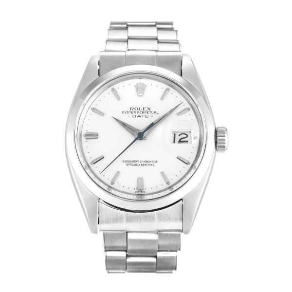 UK Silver Baton Dial Replica Rolex Oyster Perpetual Date 1500-36 MM