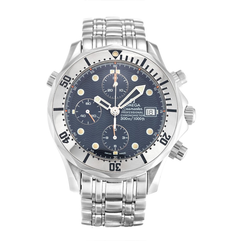 Best AAA Blue Dial Replica Omega Seamaster Chrono Diver 2598.80.00-42 MM