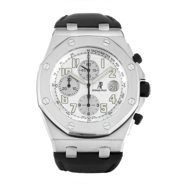 Best AAA White Arabic Dial Replica Audemars Piguet Royal Oak Offshore 26020ST.OO.D001IN.01.-42 MM