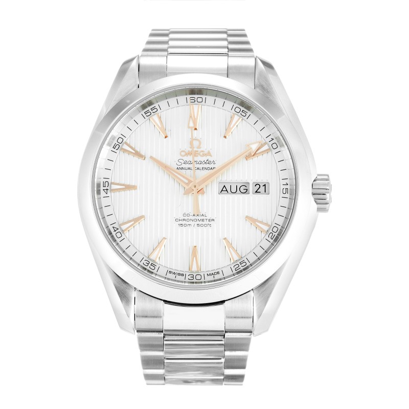 Best AAA Silver Baton Dial Men 43MM Replica Omega Aqua Terra 150m Gents 231.10.43.22.02.003-43 MM