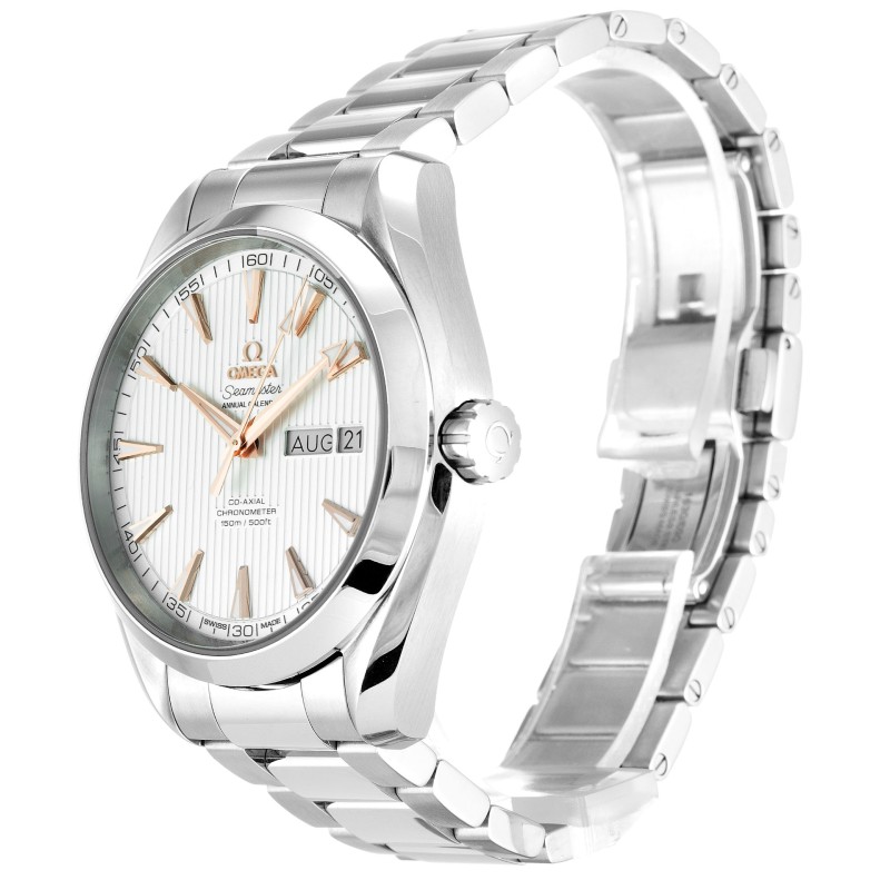 Best AAA Silver Baton Dial Men 43MM Replica Omega Aqua Terra 150m Gents 231.10.43.22.02.003-43 MM