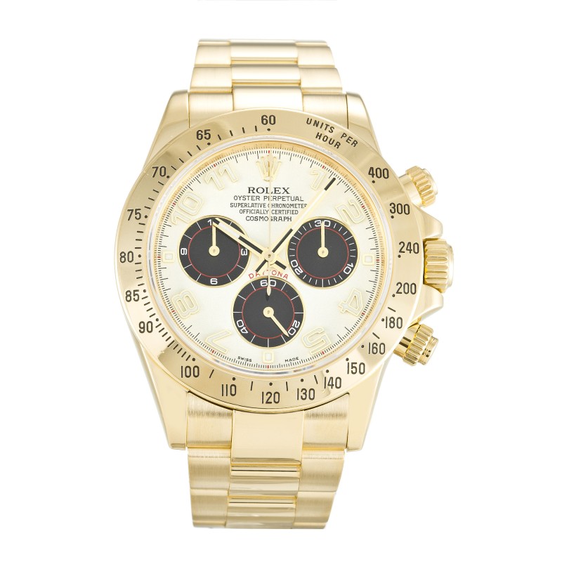 Best AAA White Arabic Dial Replica Rolex Daytona 116528-40 MM