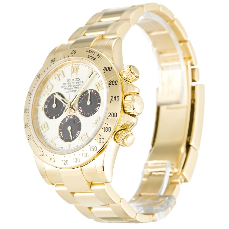 Best AAA White Arabic Dial Replica Rolex Daytona 116528-40 MM