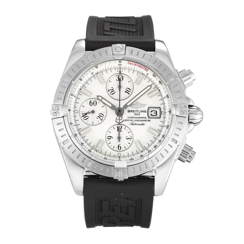 Best AAA Mother of Pearl - White Baton Dial Replica Breitling Chronomat Evolution A13356-43.7 MM