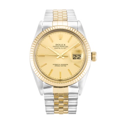 Best AAA Champagne Baton Dial Replica Rolex Datejust 16013-36 MM