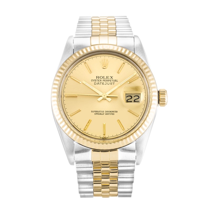 Best AAA Champagne Baton Dial Replica Rolex Datejust 16013-36 MM