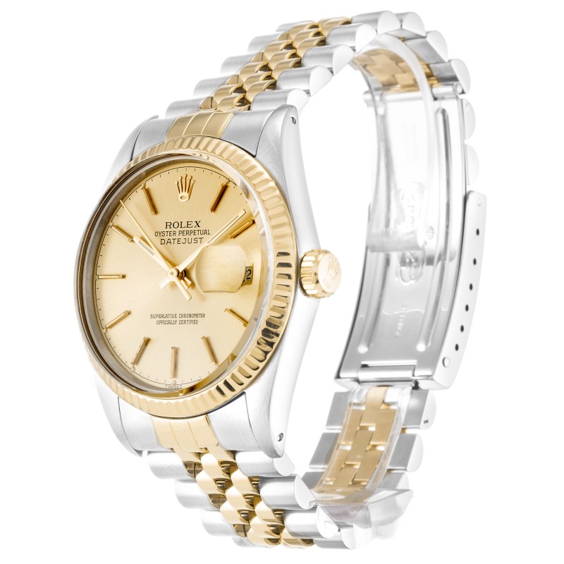 Best AAA Champagne Baton Dial Replica Rolex Datejust 16013-36 MM