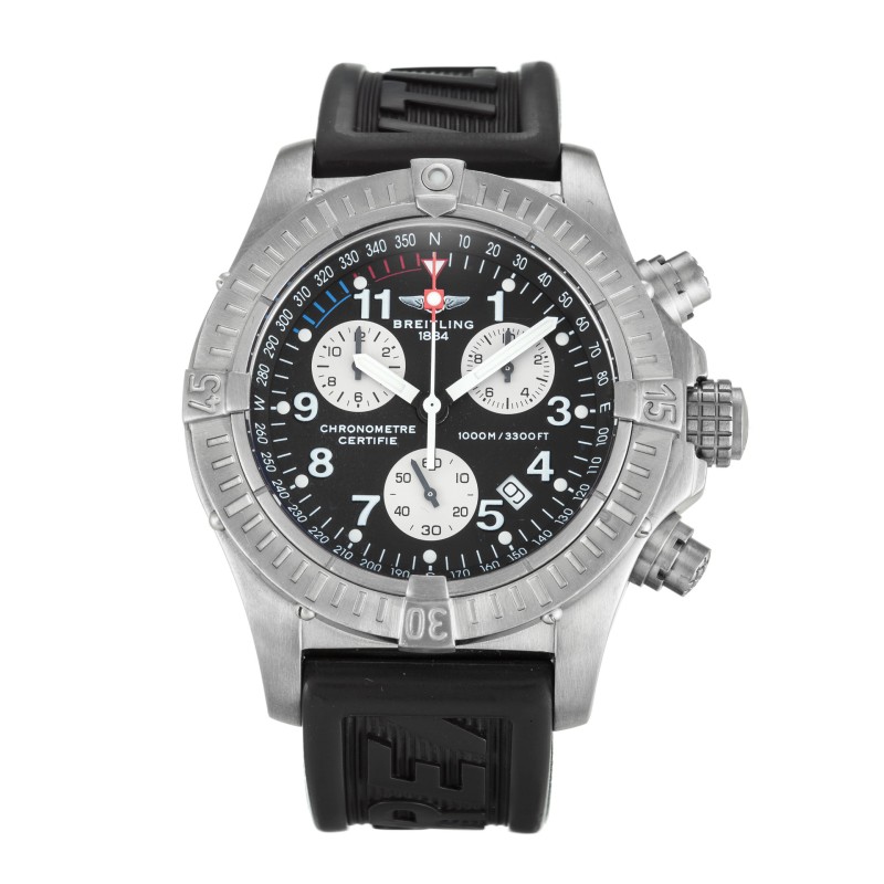 Best AAA Black Arabic Dial Replica Breitling Chrono Avenger M1 E73360-44 MM