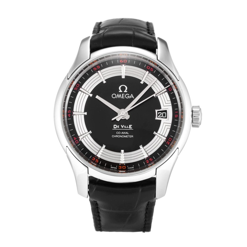 Best AAA Black Baton 41 MM Replica Omega De Ville Hour Vision 431.33.41.21.01.001-41 MM