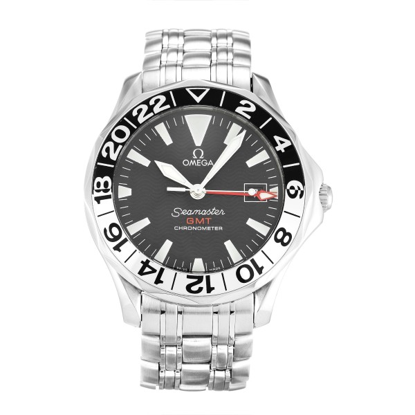 Best AAA Black Baton Dial Replica Omega Seamaster GMT 2534.50.00-41 MM