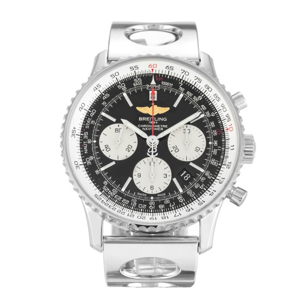 Best AAA Black Baton - Silver Sub - Dials Replica Breitling Navitimer AB0120-43 MM