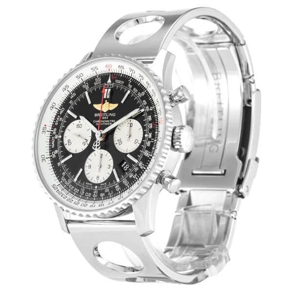 Best AAA Black Baton - Silver Sub - Dials Replica Breitling Navitimer AB0120-43 MM