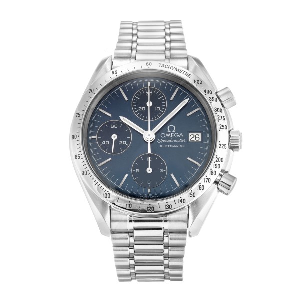 Best AAA Blue Baton Dial Replica Omega Speedmaster Date 3811.80.03-38 MM