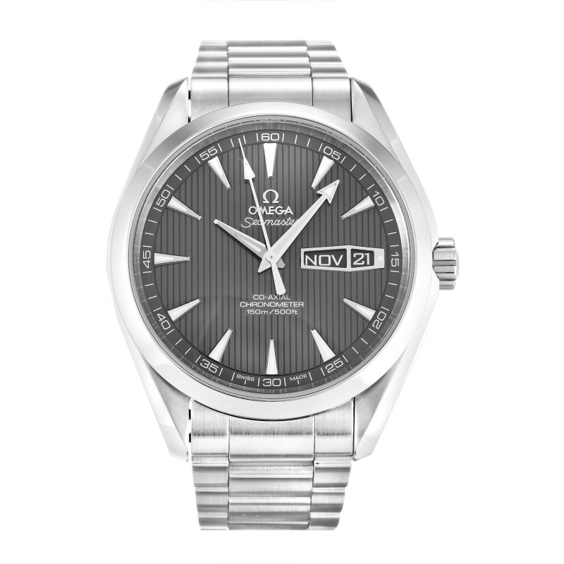 Best AAA Grey Baton Dial Replica Omega Aqua Terra 150m Gents 231.10.43.22.06.001-43 MM