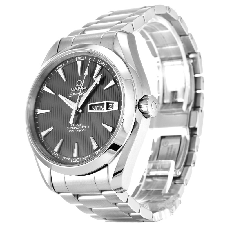 Best AAA Grey Baton Dial Replica Omega Aqua Terra 150m Gents 231.10.43.22.06.001-43 MM