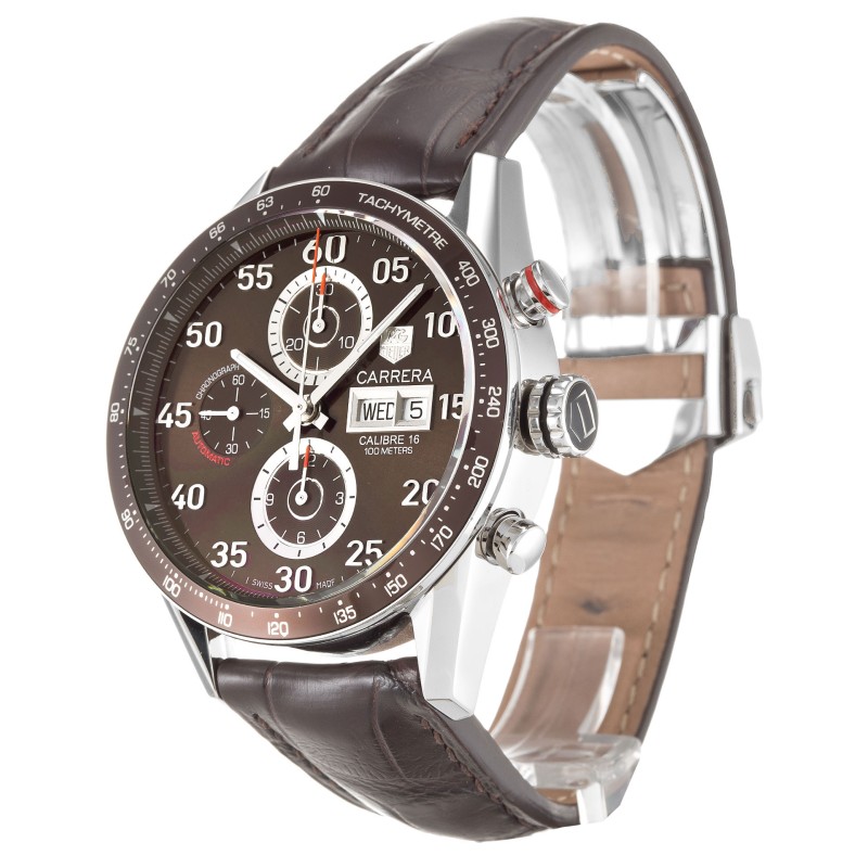 Best AAA Brown Baton Dial Replica Tag Heuer Carrera CV2A12.FC6236-43 MM