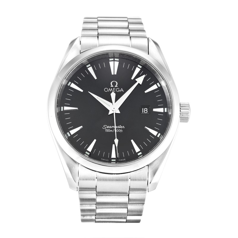 Best AAA	Black Baton Dial Replica Omega Aqua Terra 150m Gents 2517.50.00-38.5 MM