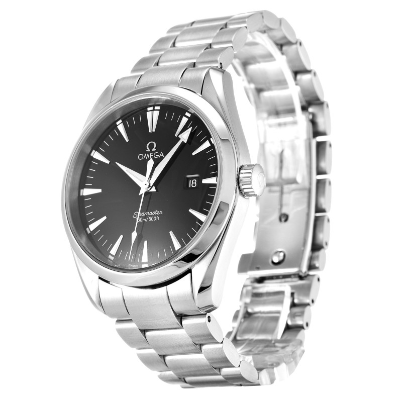 Best AAA	Black Baton Dial Replica Omega Aqua Terra 150m Gents 2517.50.00-38.5 MM