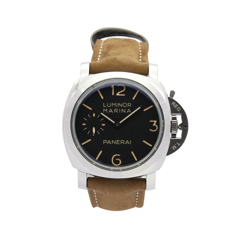 Best AAA Black Quarter Arabic Dial 47 MM Replica Panerai Luminor Marina PAM00422-47 MM