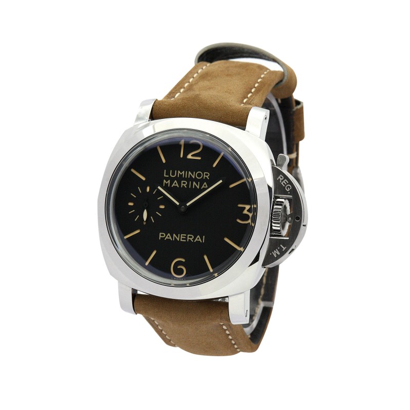 Best AAA Black Quarter Arabic Dial 47 MM Replica Panerai Luminor Marina PAM00422-47 MM