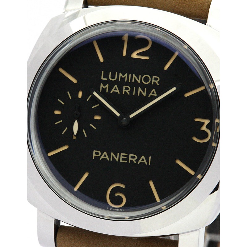 Best AAA Black Quarter Arabic Dial 47 MM Replica Panerai Luminor Marina PAM00422-47 MM