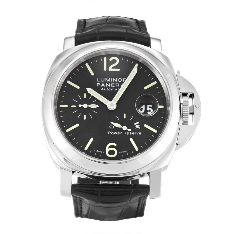 Best AAA Black Baton Dial 44 MM Replica Panerai Luminor Power Reserve PAM00090-44 MM