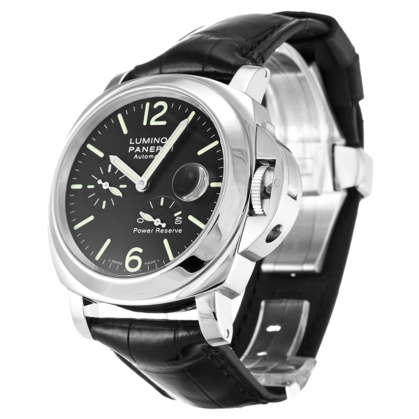 Best AAA Black Baton Dial 44 MM Replica Panerai Luminor Power Reserve PAM00090-44 MM