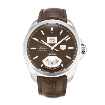 Best AAA Brown Dila Replica Tag Heuer Grand Carrera WAV5113.FC6225-42 MM