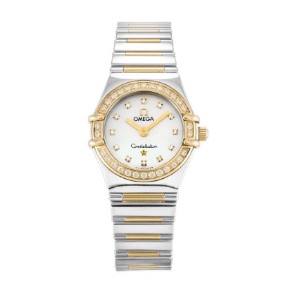 Best AAA Mother of Pearl - White Diamond Dial Replica Omega My Choice Mini 1365.75.00-22.5 MM