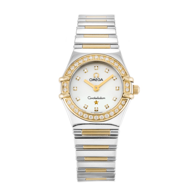 Best AAA Mother of Pearl - White Diamond Dial Replica Omega My Choice Mini 1365.75.00-22.5 MM